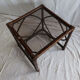 Rattan side coffee table