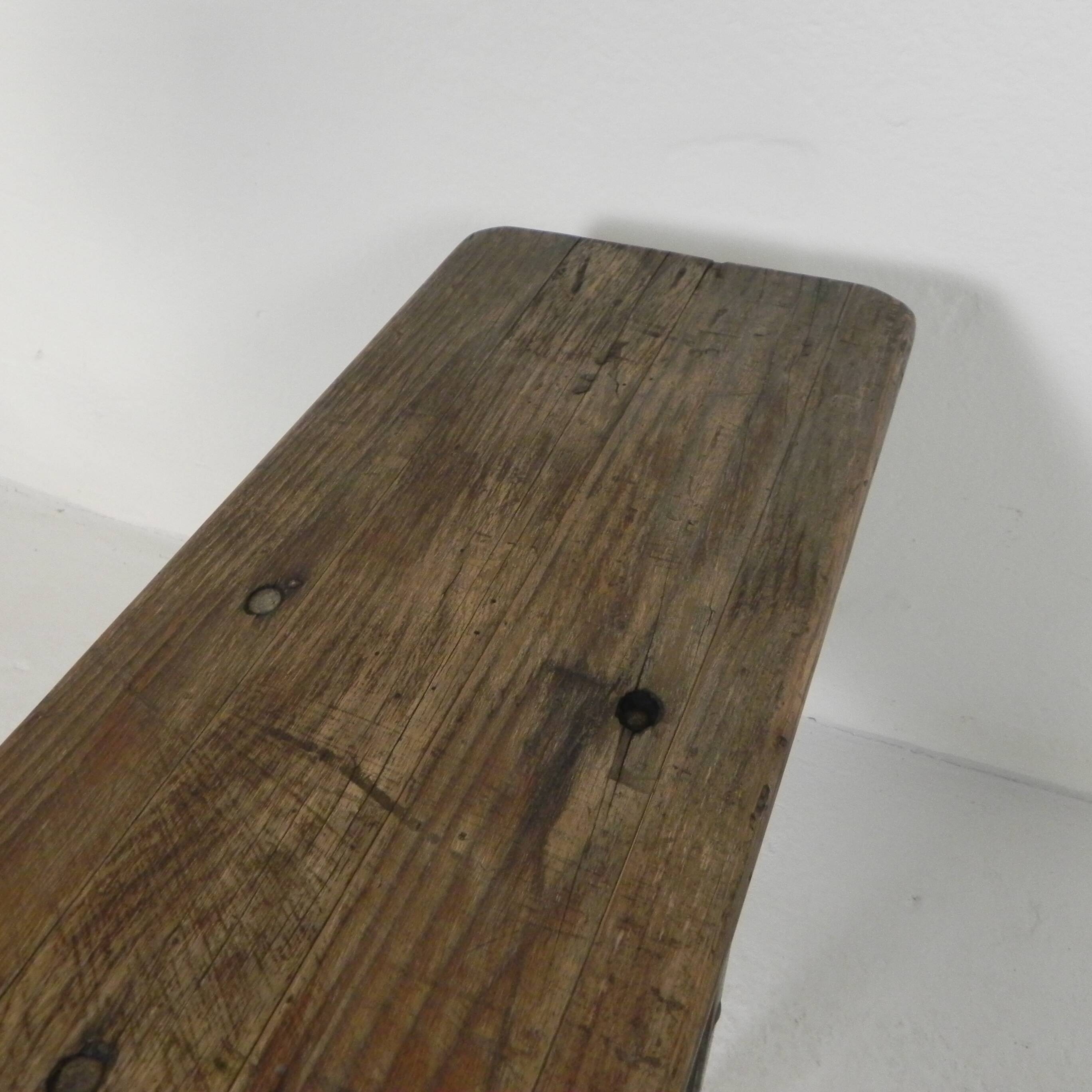 Folding bench, terrace bench, 216 cm long, 1960s