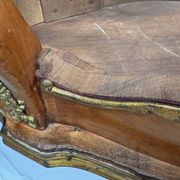 Antique Louis XV gueridon – pink marble and gilded brass – late 19th century