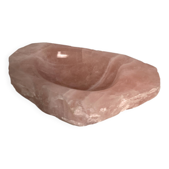 Madagascar rose quartz pocket emptier, 20th century