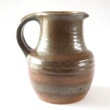 Signed stoneware pitcher