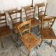 Set of 6 solid beech chairs by Adolf Schneck
