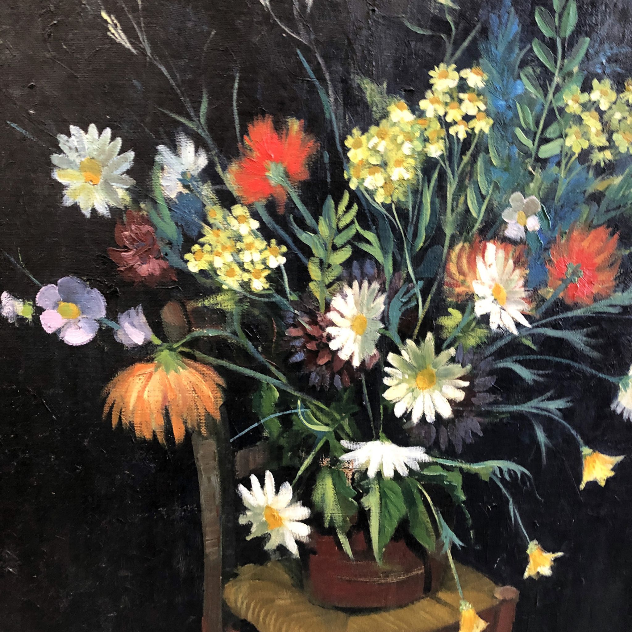 Painting 1957 "country bouquet"