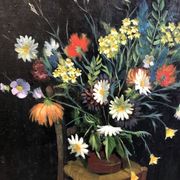 Painting 1957 "country bouquet"