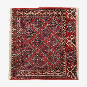 Tapis antique de turkmène persan rouge