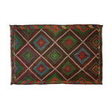 Area kilim rug ,vintage wool turkish handknotted kilim, 218x320 cm rug