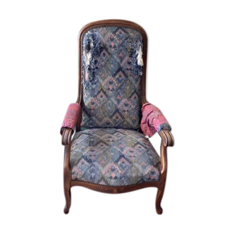 Walnut armchair