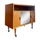 Meuble bar vintage sur roulettes