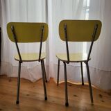 Chaises formica jaune