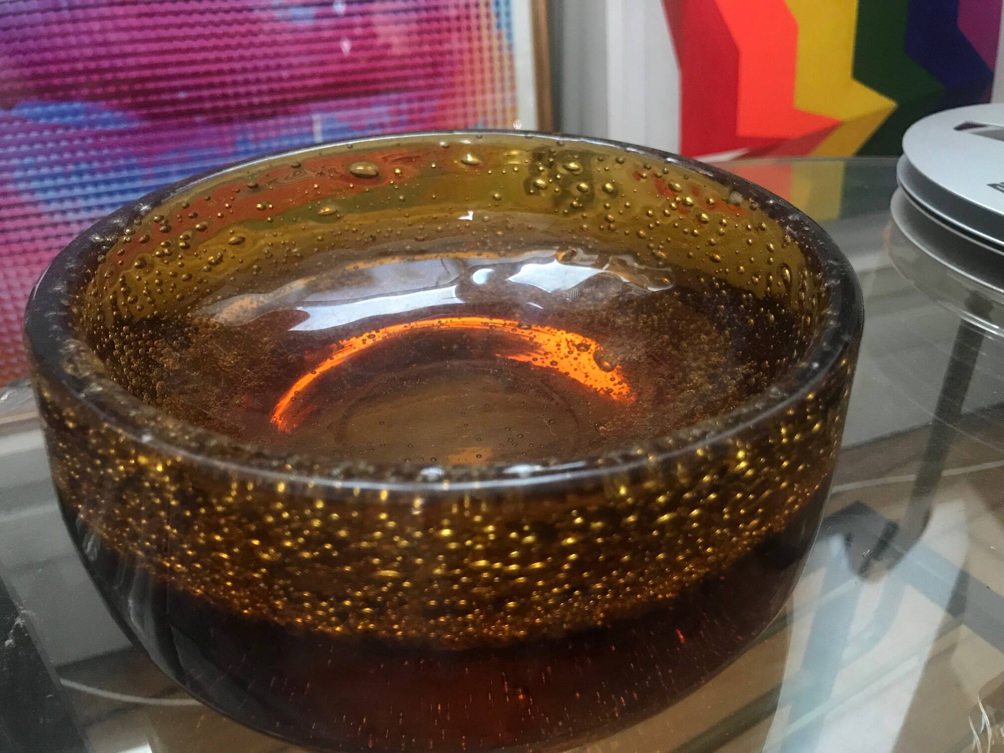 Vintage Cup • Bubble Glass • Biot Glassworks • 1960