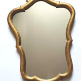 Gilded wooden mirror 70 cm