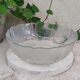 Large glass salad bowl