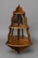 Rosewood corner display cabinet from the Napoléon III period.