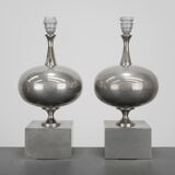 Pair of lamps by Philippe Barbier circa 1970
