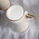 Coffee service or tea in faience Salins France