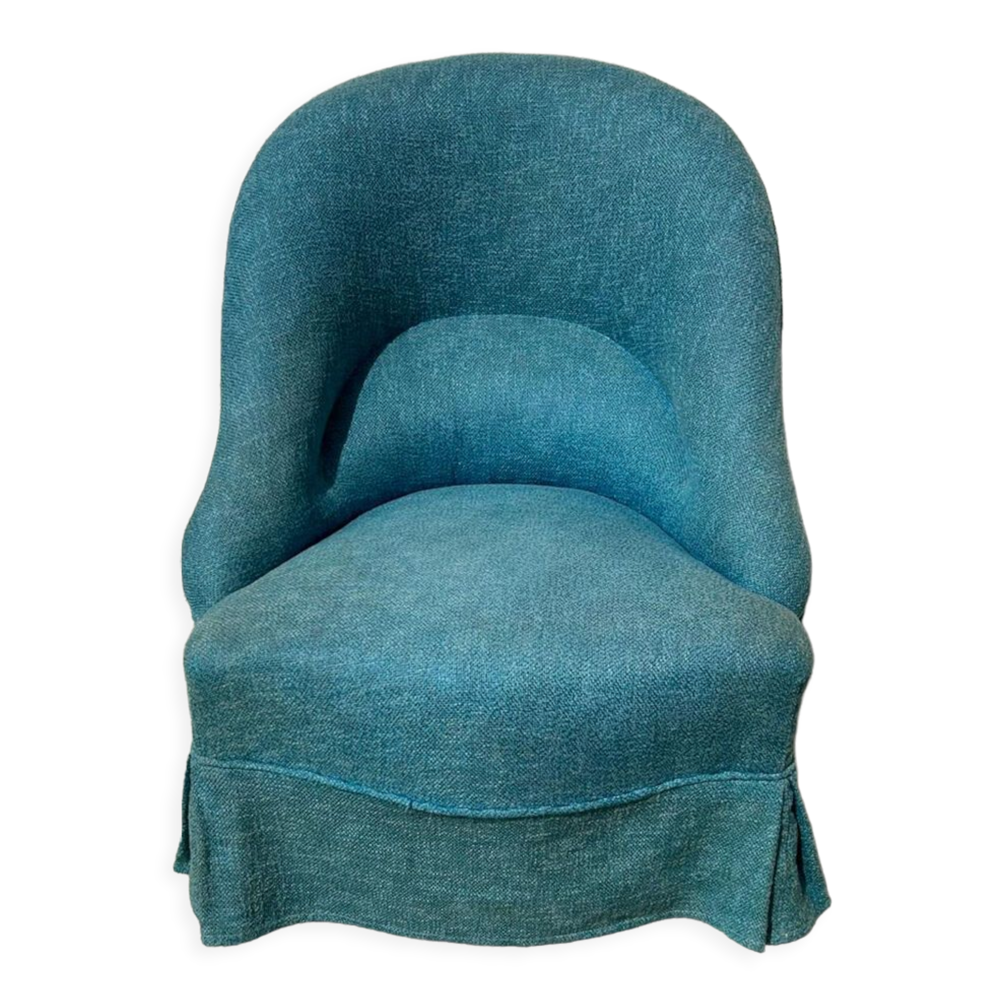 Blue toad armchair