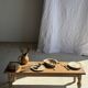 Teak pie server kitchen utensil L30 W8