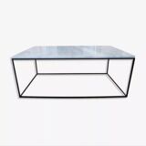 Rectangular Carrara marble coffee table 120x60 cm