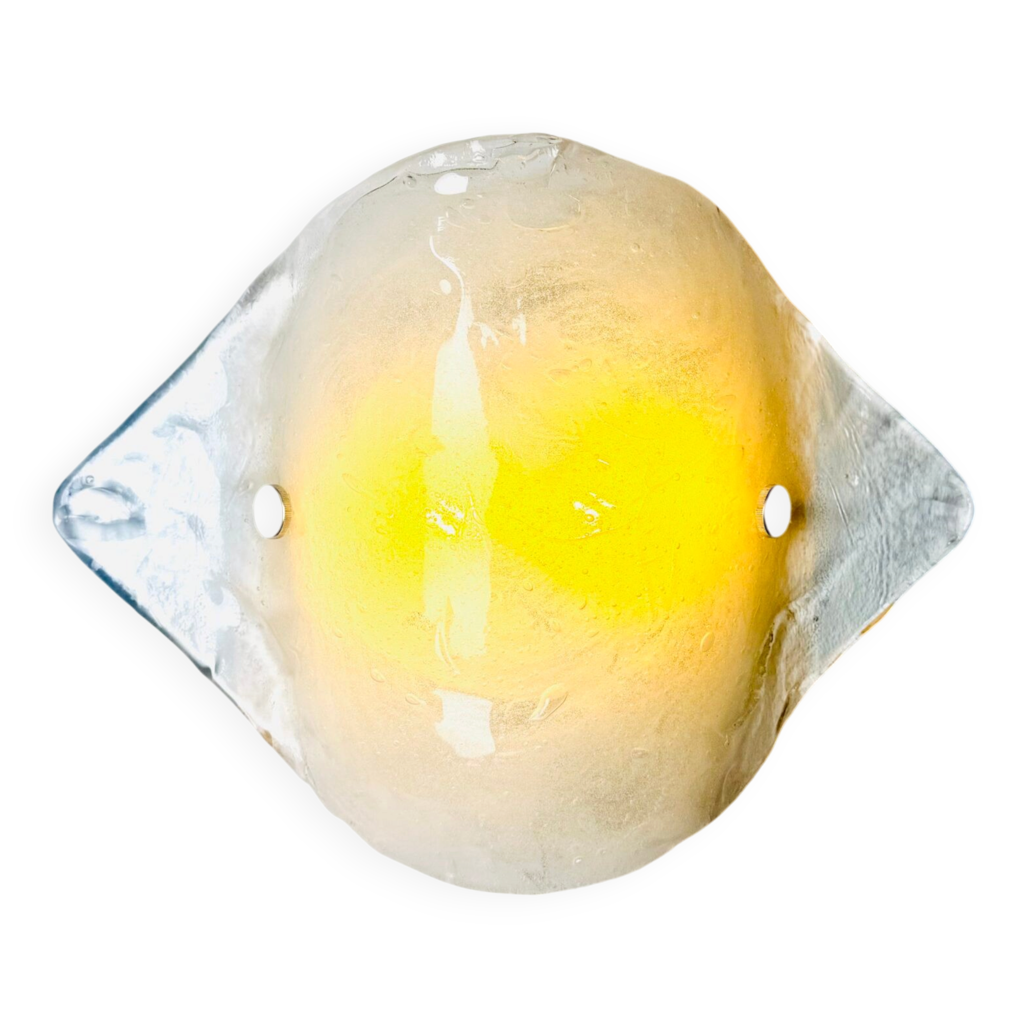 Model 4636/2 Ice Glass Wall Lamp By Carlo Nason For Franken Kg, Germany 1970S