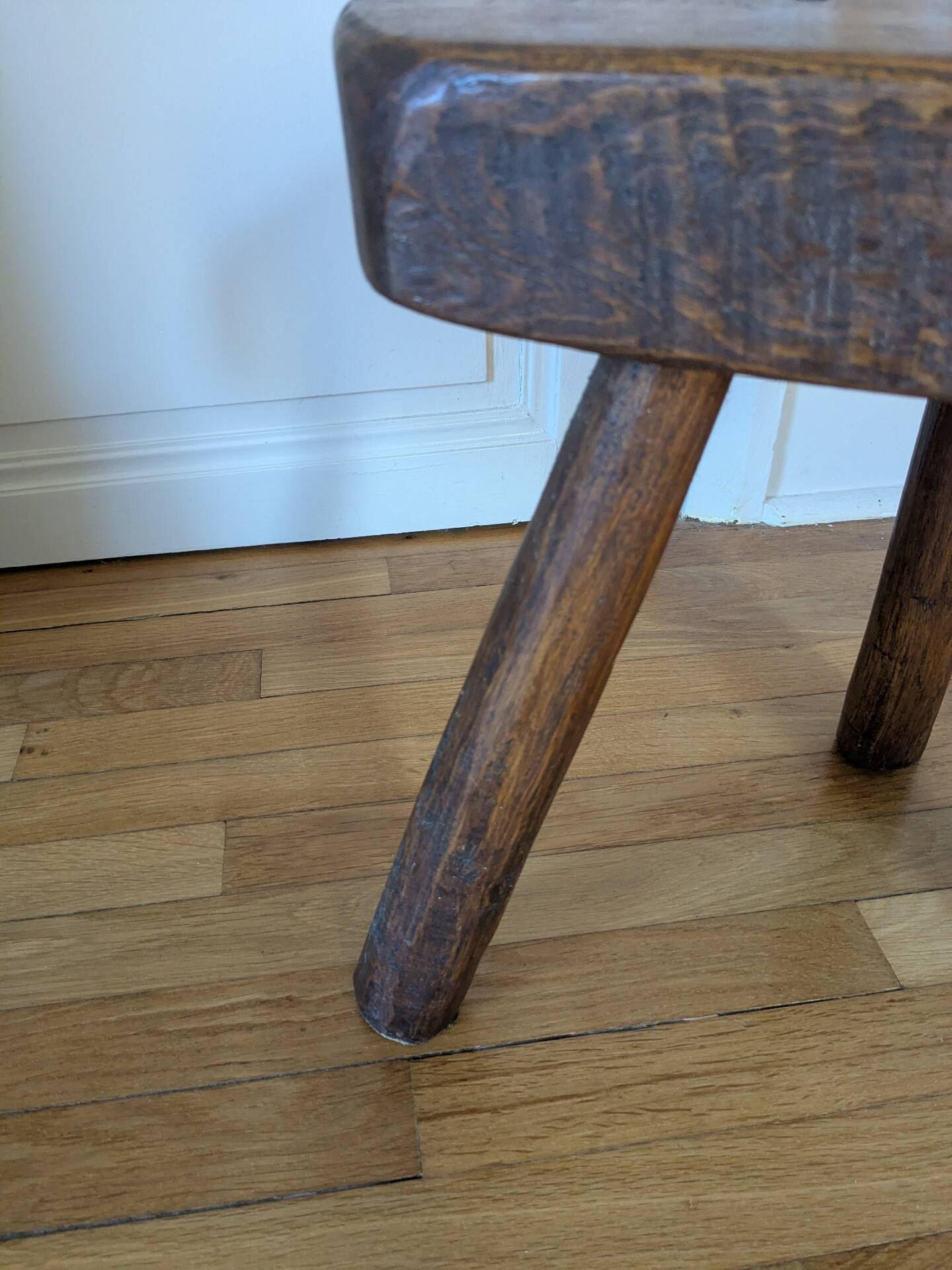 Brutalist tripod stool
