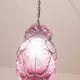Plum colour Venetian Lantern, Seguso Murano Glass, Italy, 1950s