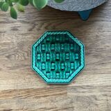 Digoin earthenware trivet/bottle