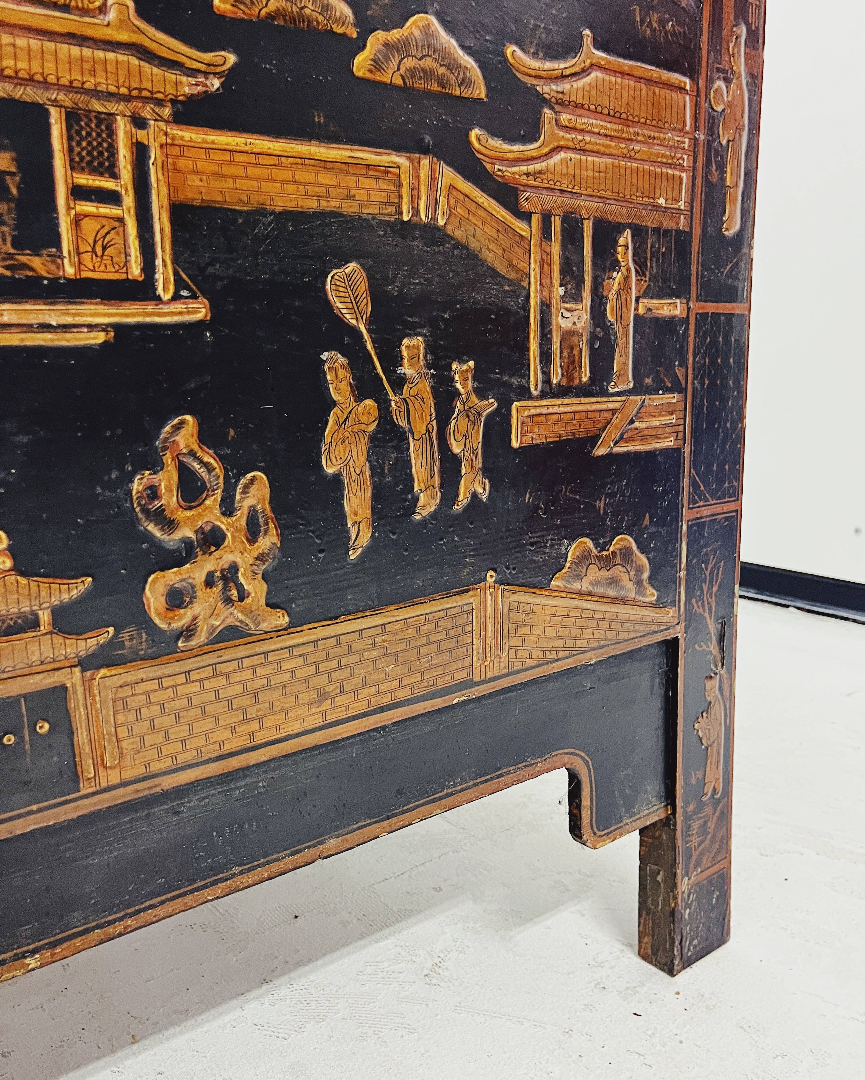 Antique Chinese cabinet with inlay work