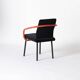 Chaise Memphis Mandarin d'Ettore Sottsass pour Knoll retapissée en velours de coton