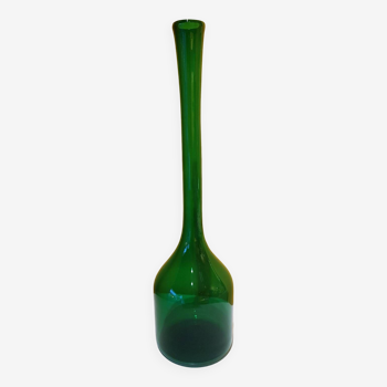 Green blown glass vase 1950s