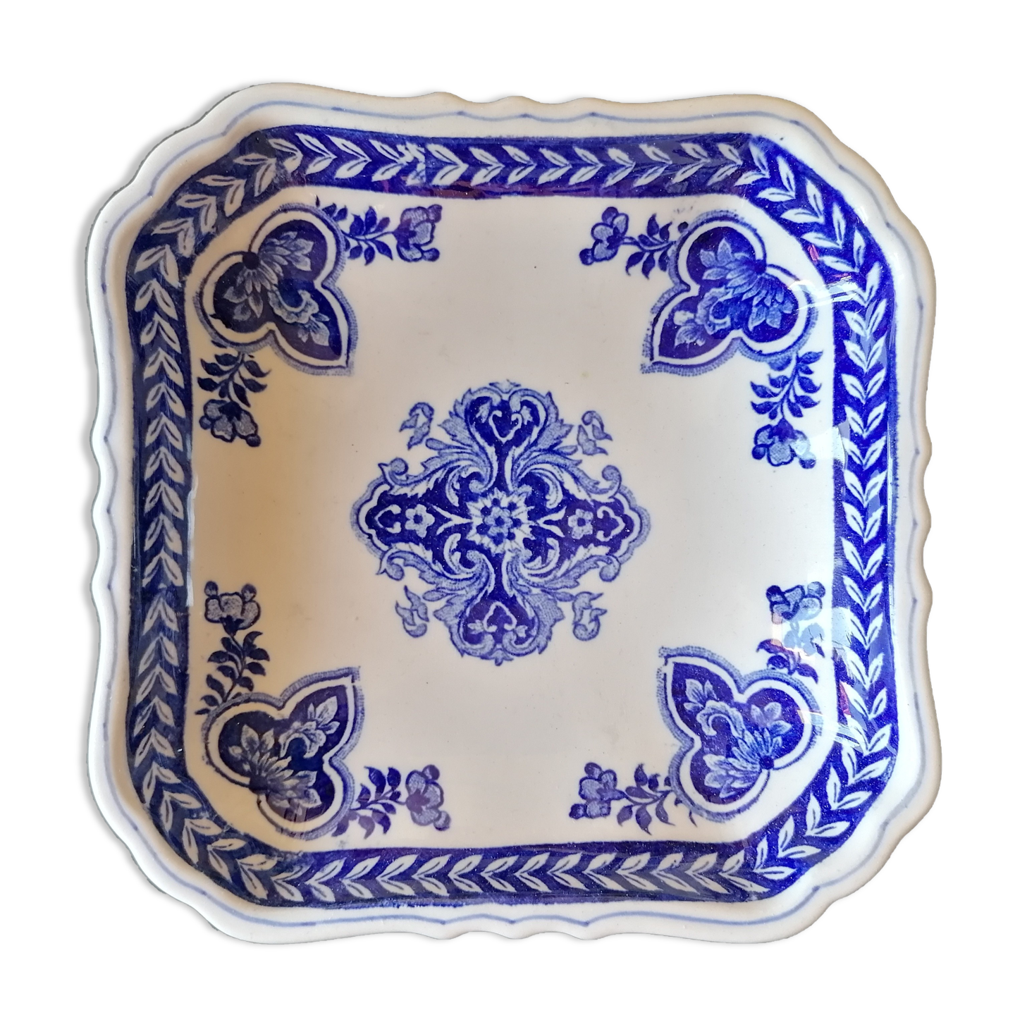 Empty pocket Gien blue and white