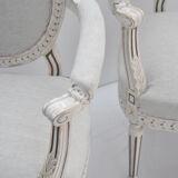 Anciens fauteuils suédois Gustaviens du 19ème siècle