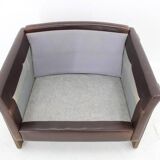 1970s Brown Leather armchair, Denmark