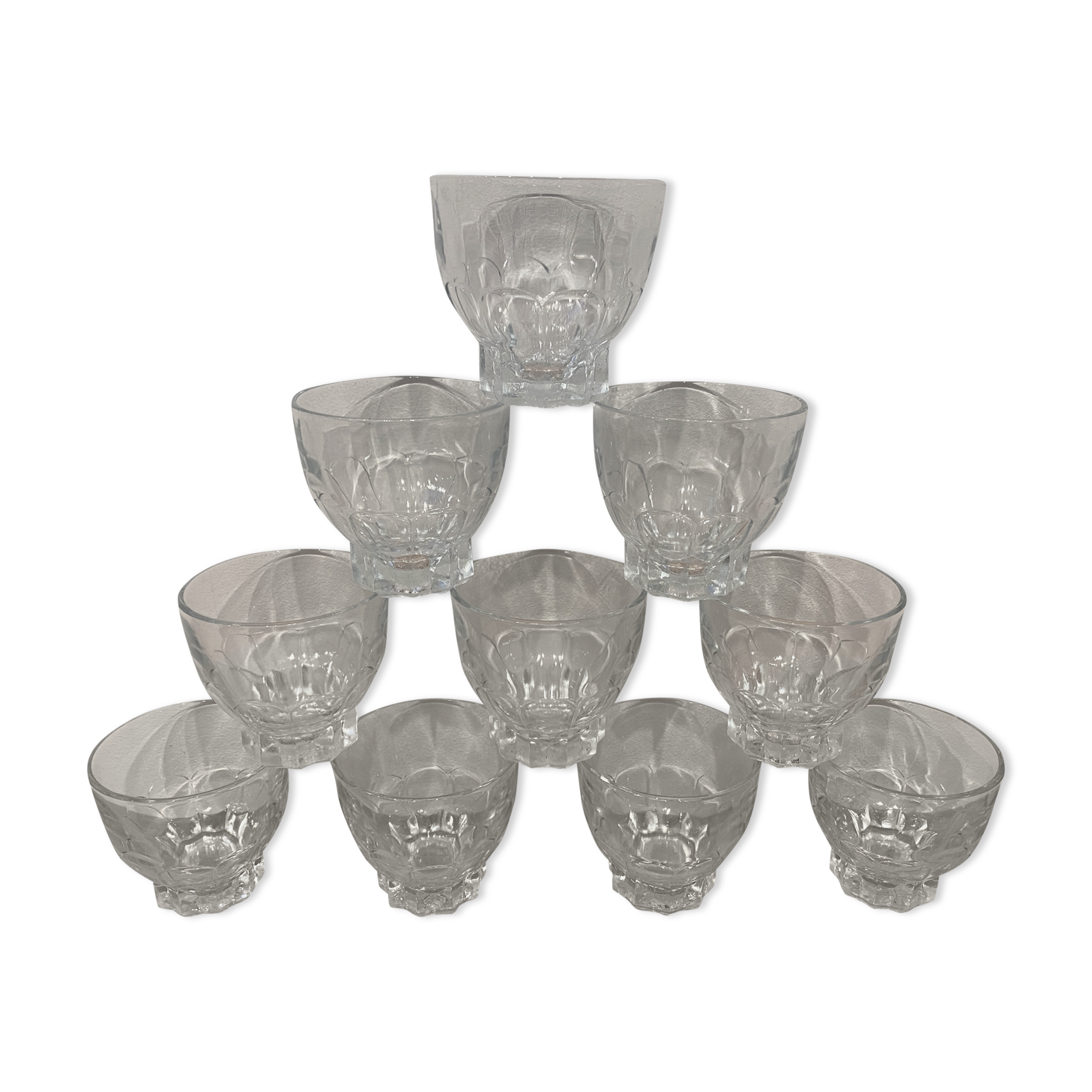 Set de 10 verres vintage