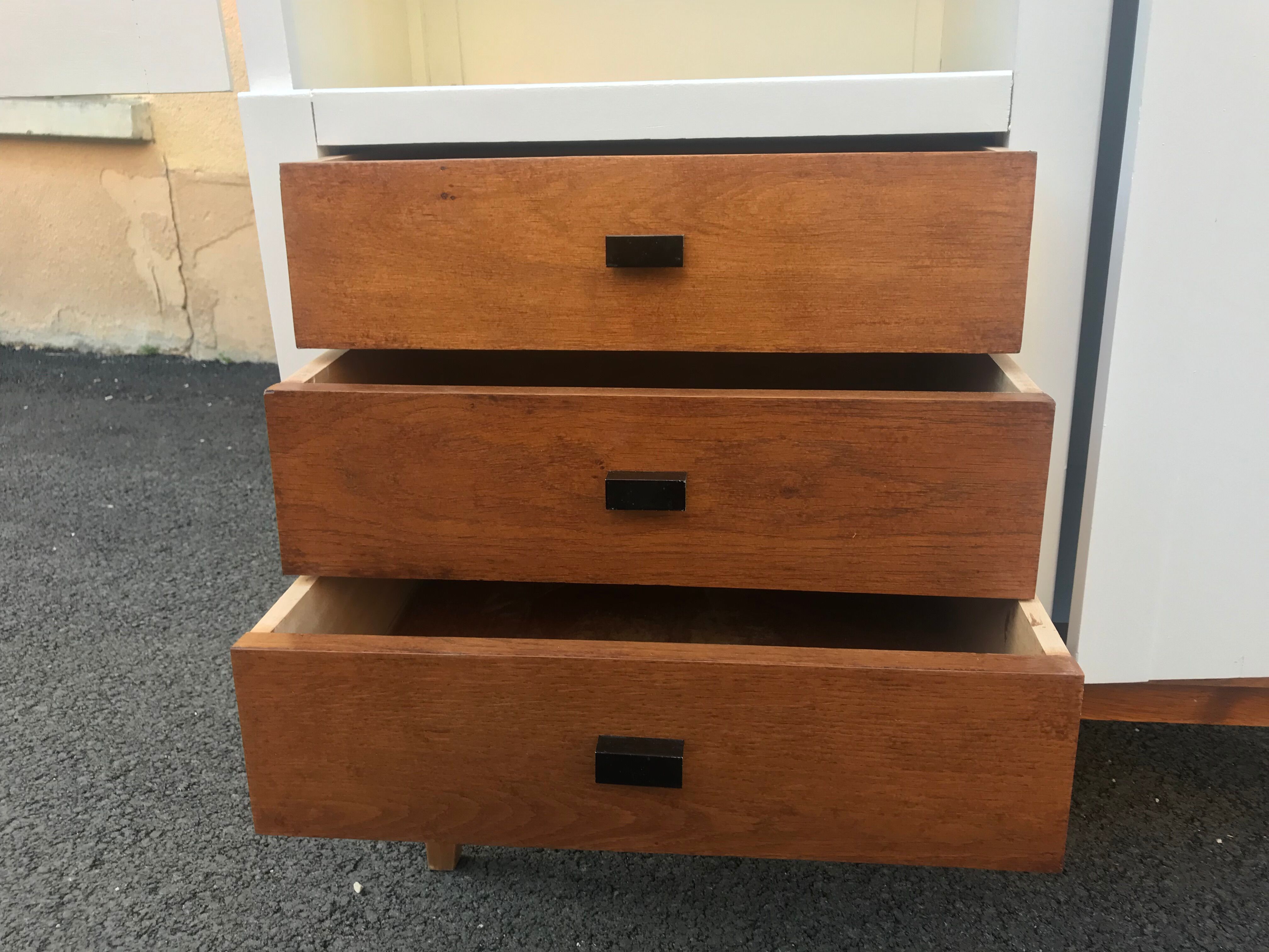 Vintage compass feet cabinet