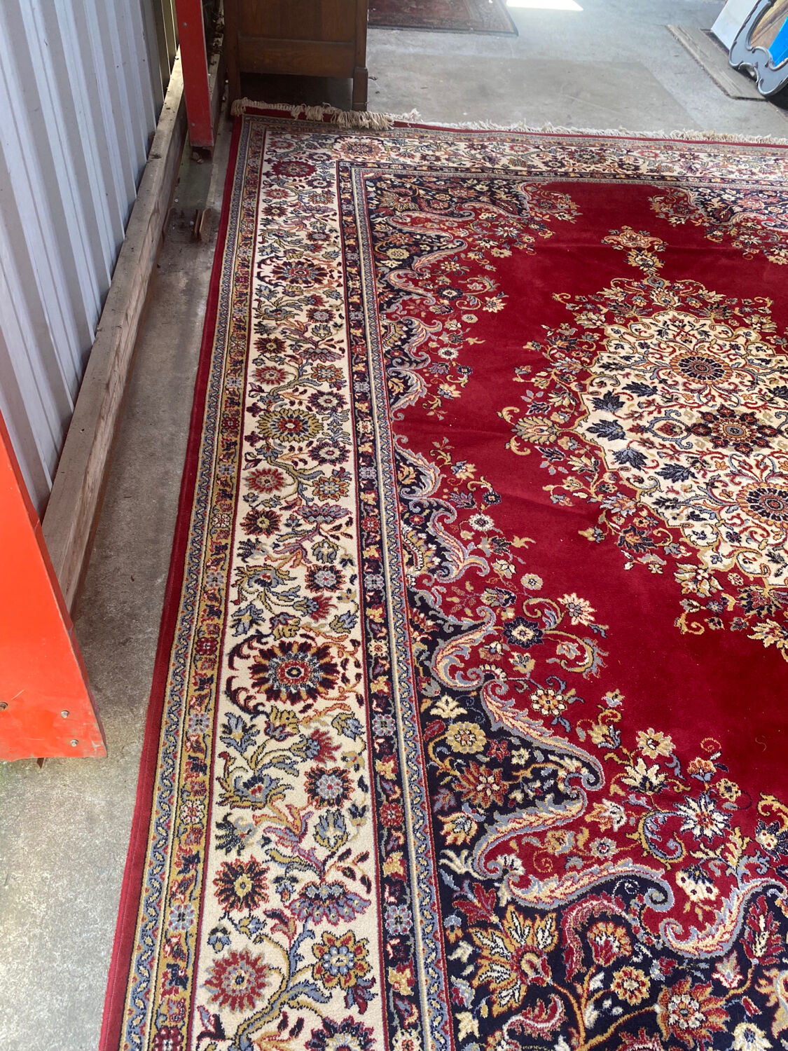 Large ornate pure wool rug, Persian style, 300 x 420