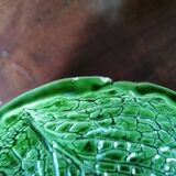 Pair of cabbage leaf-shaped serving bowls