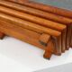 Rectangular Art Deco planter in wood, France 1920