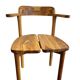 Brutalist teak chair