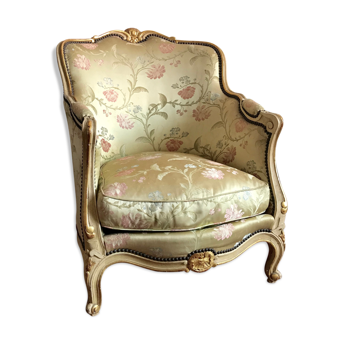 Silk bergère chair