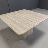 Travertine coffee table from the 1970s, Italy