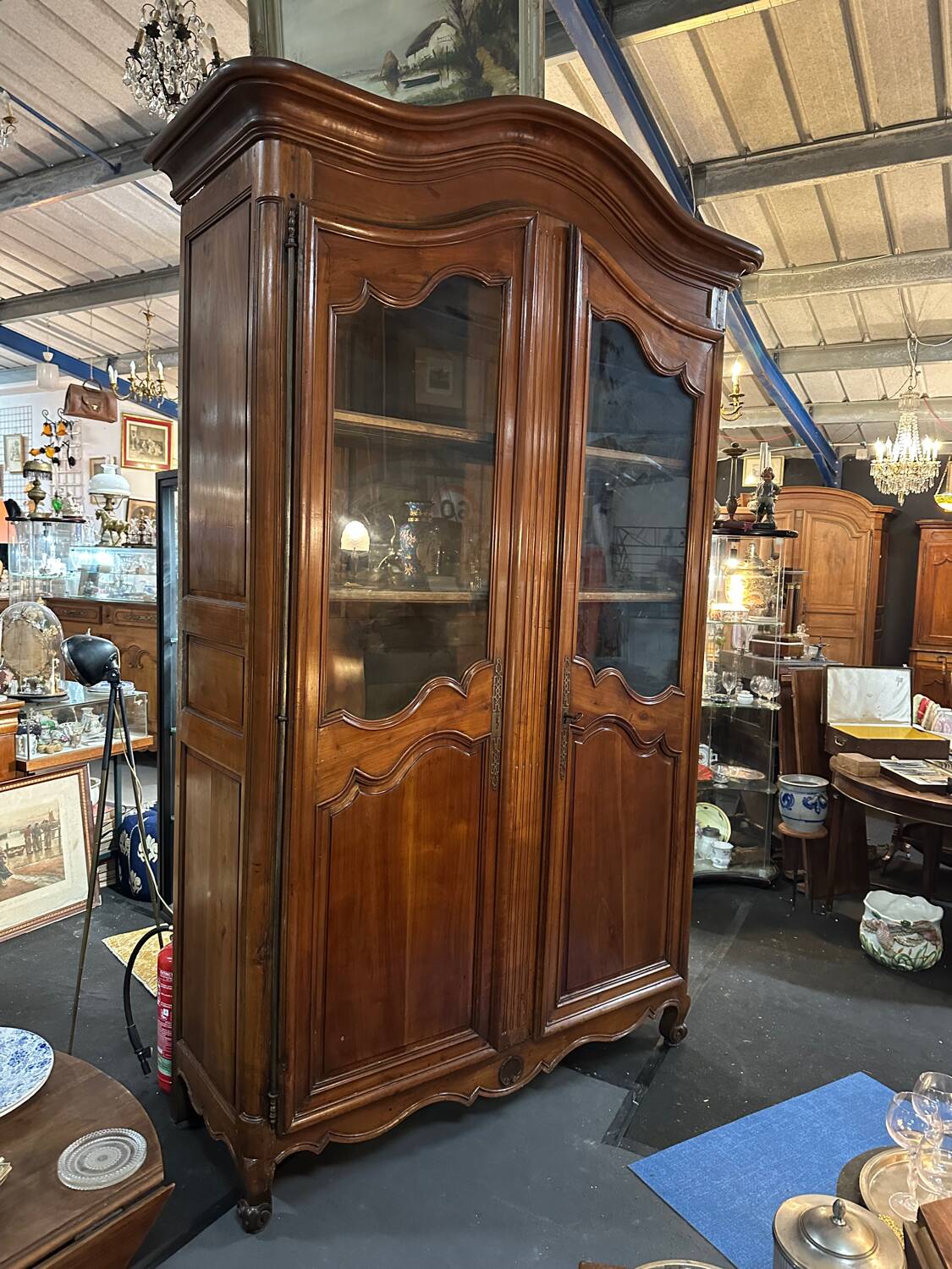 Louis XV glass cabinet