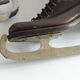 Pair of ice skates vintage with ankle boots leather brown-blade Stille Stockholm 30/40 years