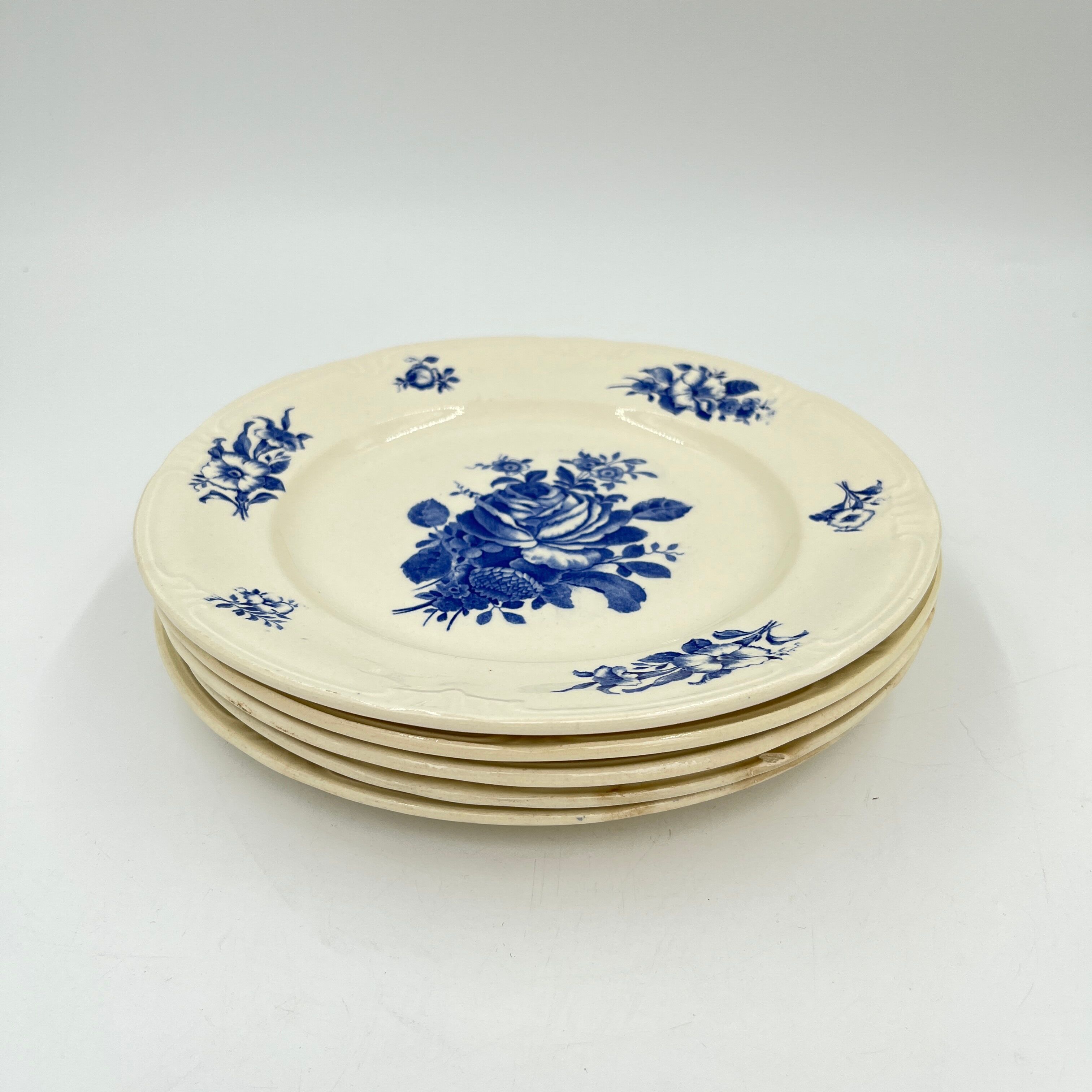 Set of 20 plates Boch Frères décor Rhodia