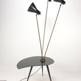 Italian side table wit 3 adjustable light scones, 1960