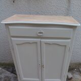 Small buffet, reimagined storage unit in beige.