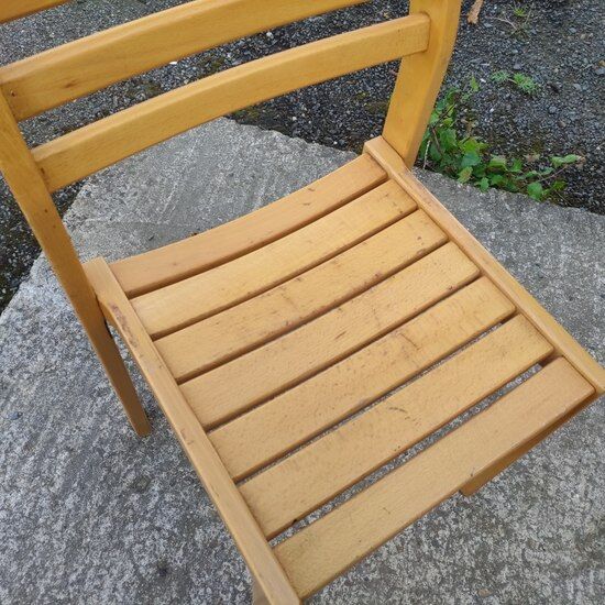 Solid wood chair