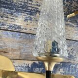 Paire d’appliques doubles dorées