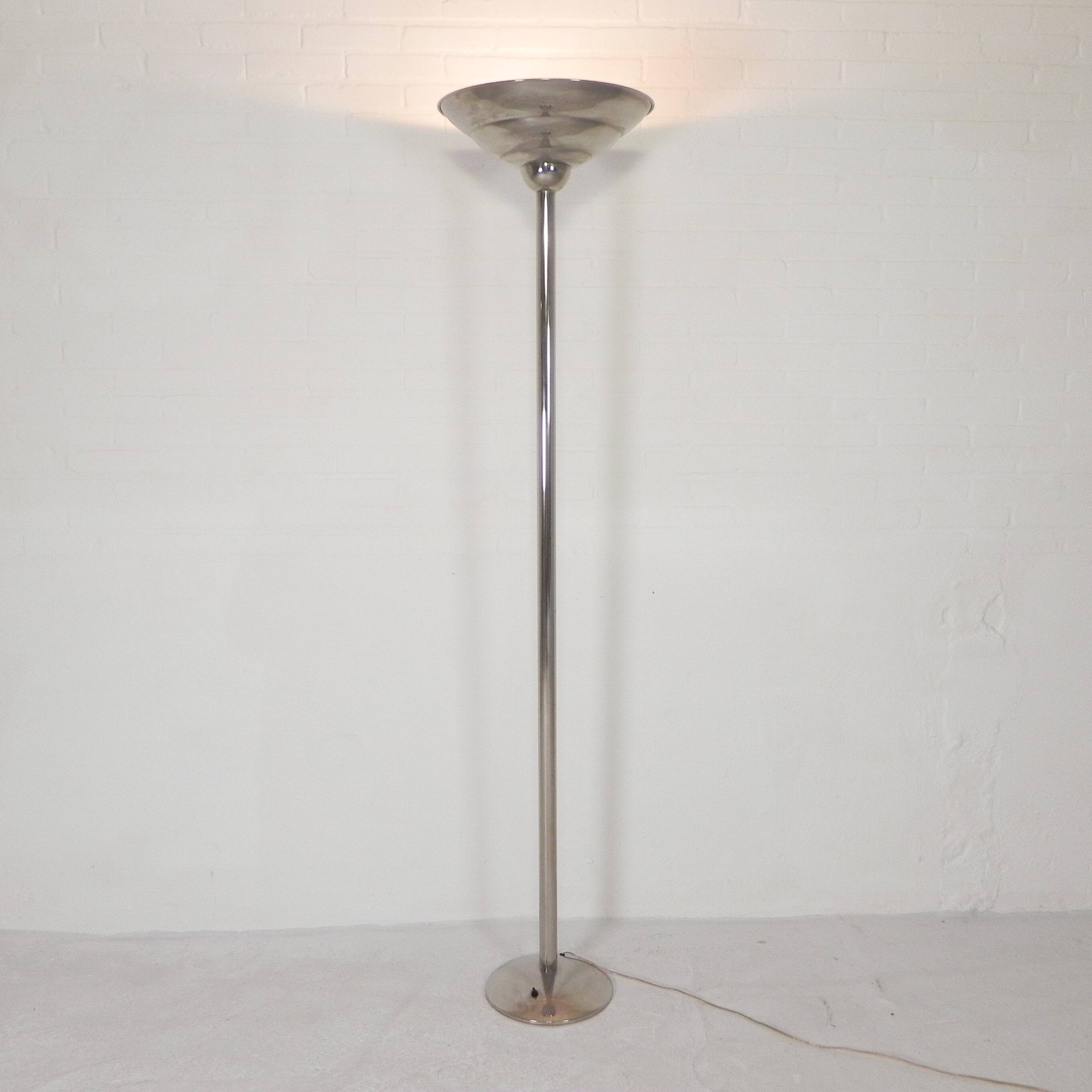 Art Deco floor lamp, uplight, floor lamp from the Netherlands, 1930s