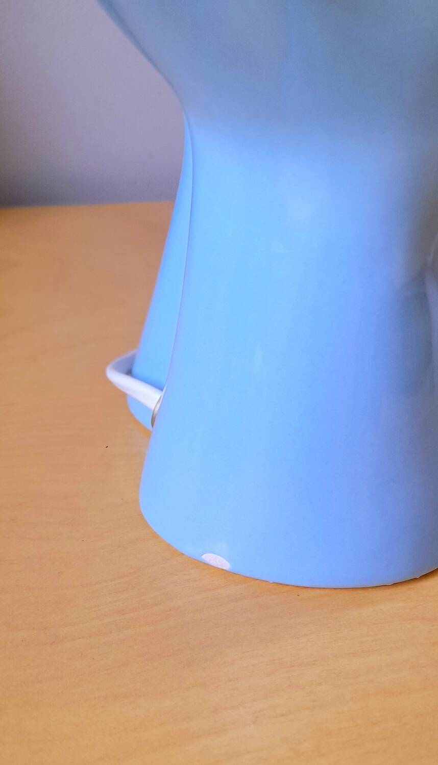 80s enameled ceramic hand lamp