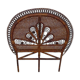 Peacock rattan bed tete